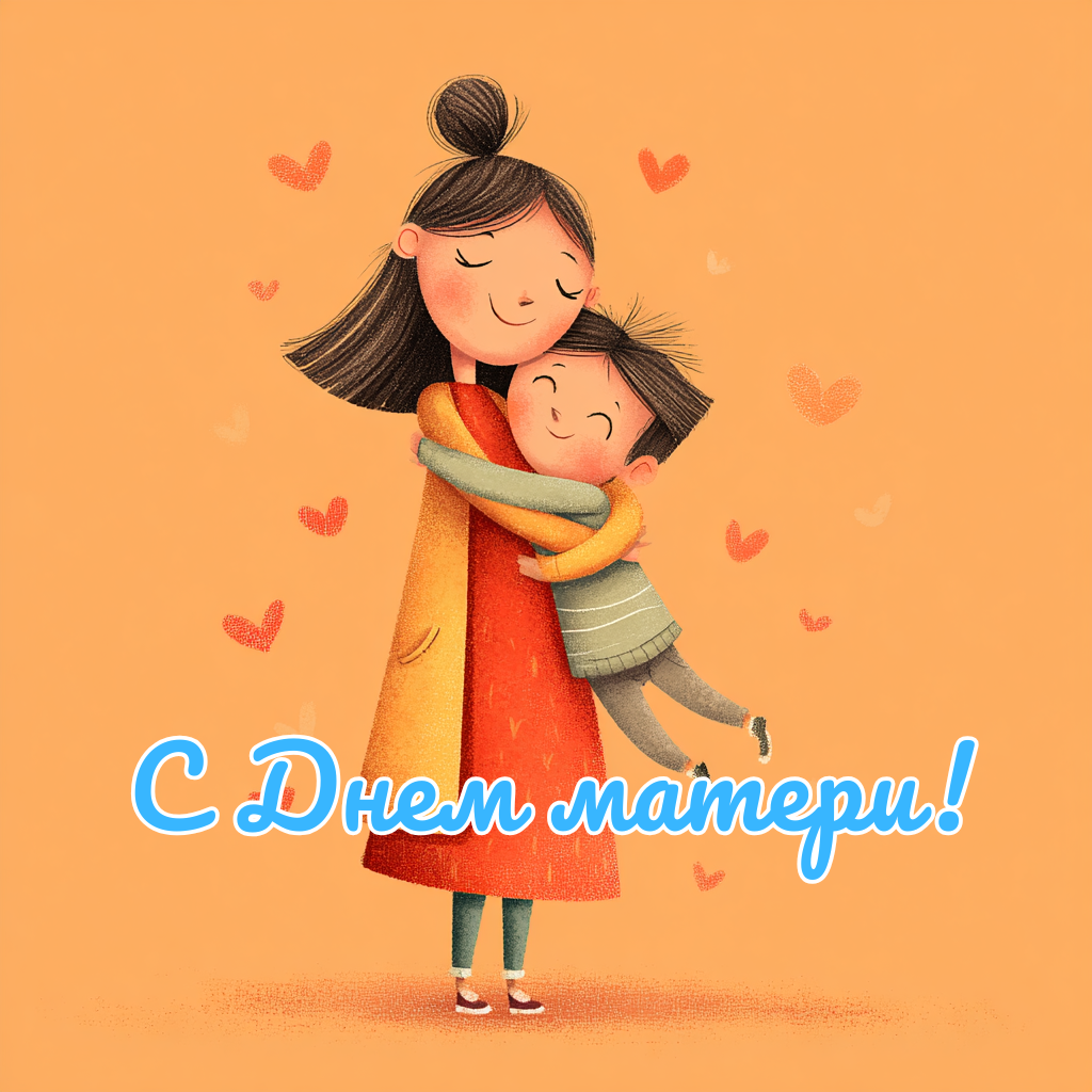 Забавная открытка ко Дню матери