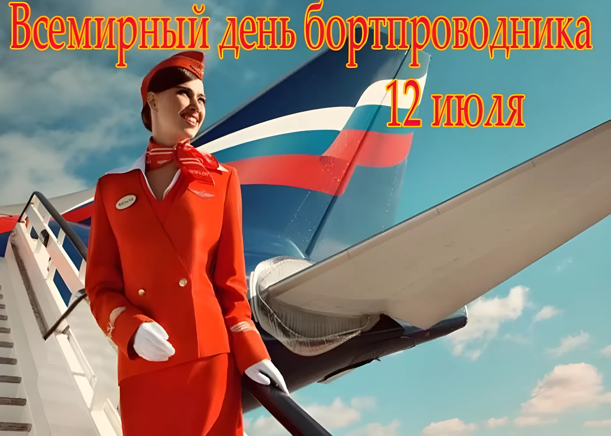 Открытка с Днем бортпроводника