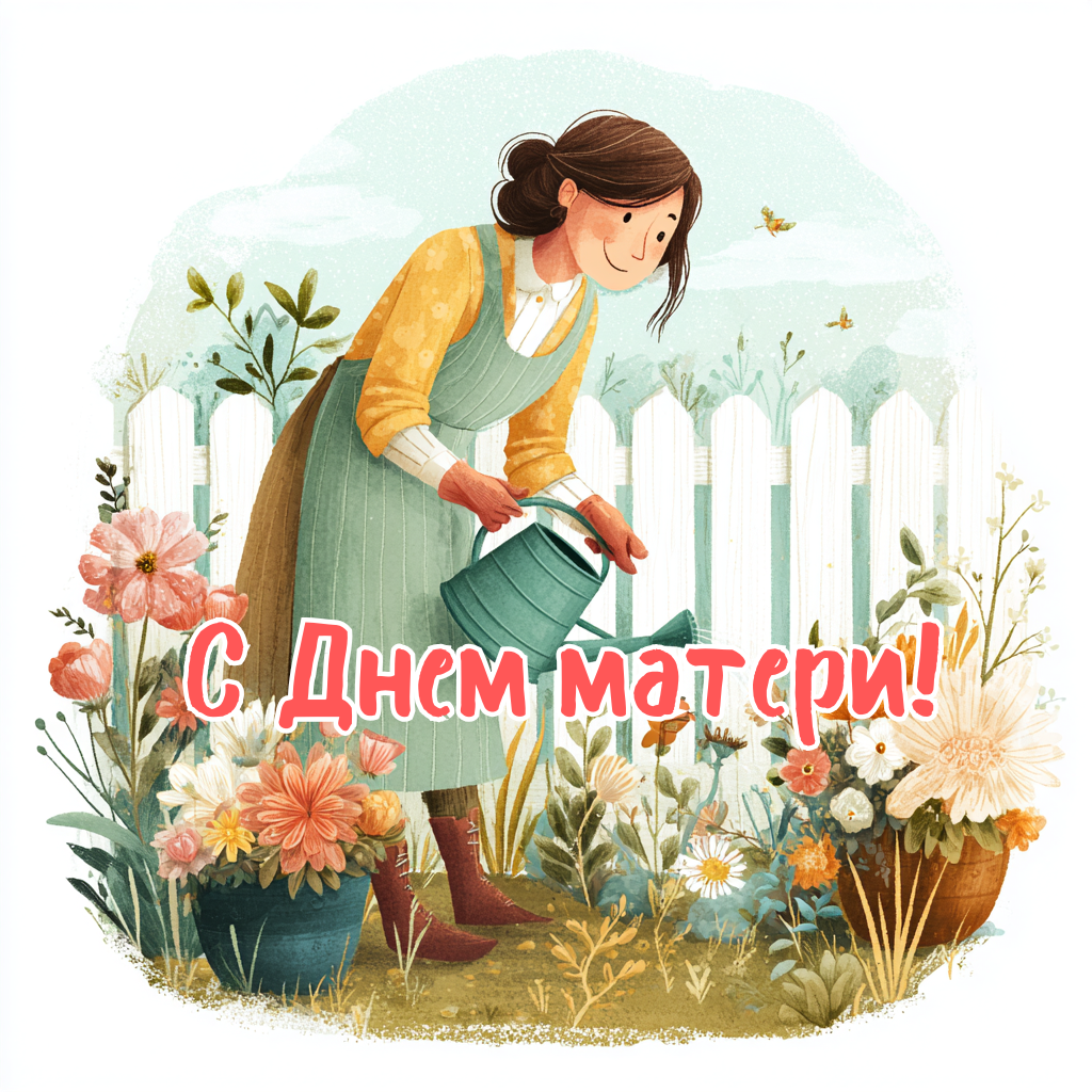 Забавная открытка с Днем матери