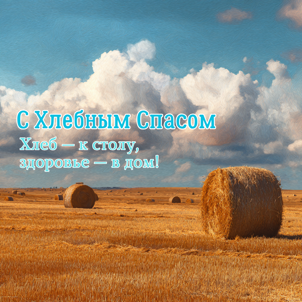 Модная открытка с полями хлеба — подчеркните важность традиций