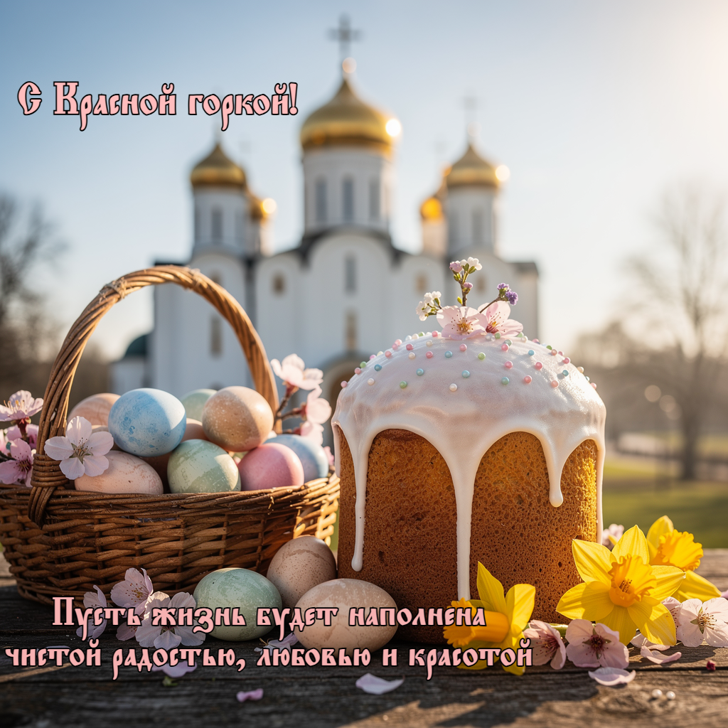 Открытка с Красной горкой