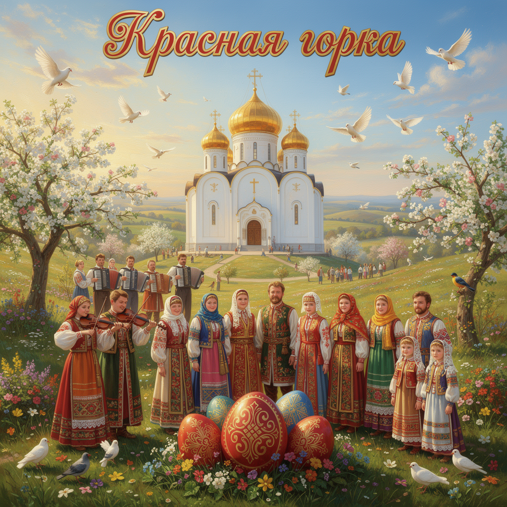 Открытка с Красной горкой