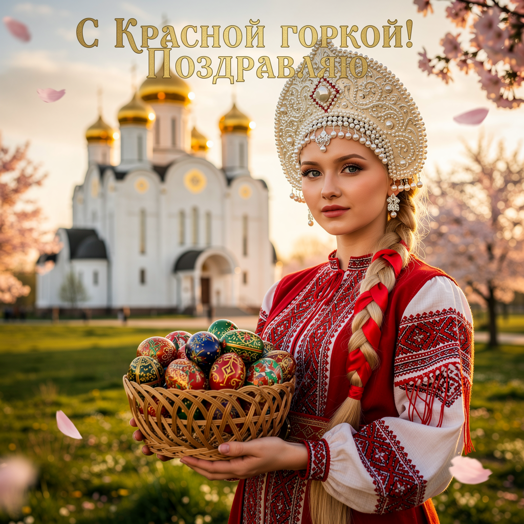 Открытка с Красной горкой