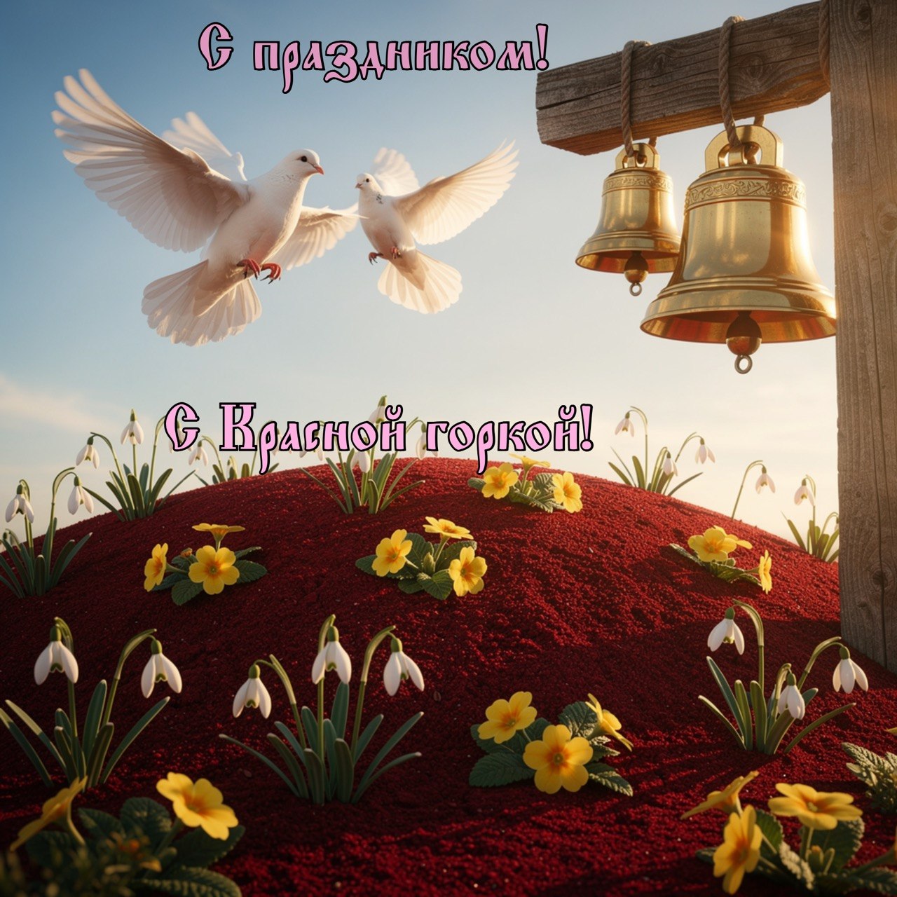 Открытка с Красной горкой