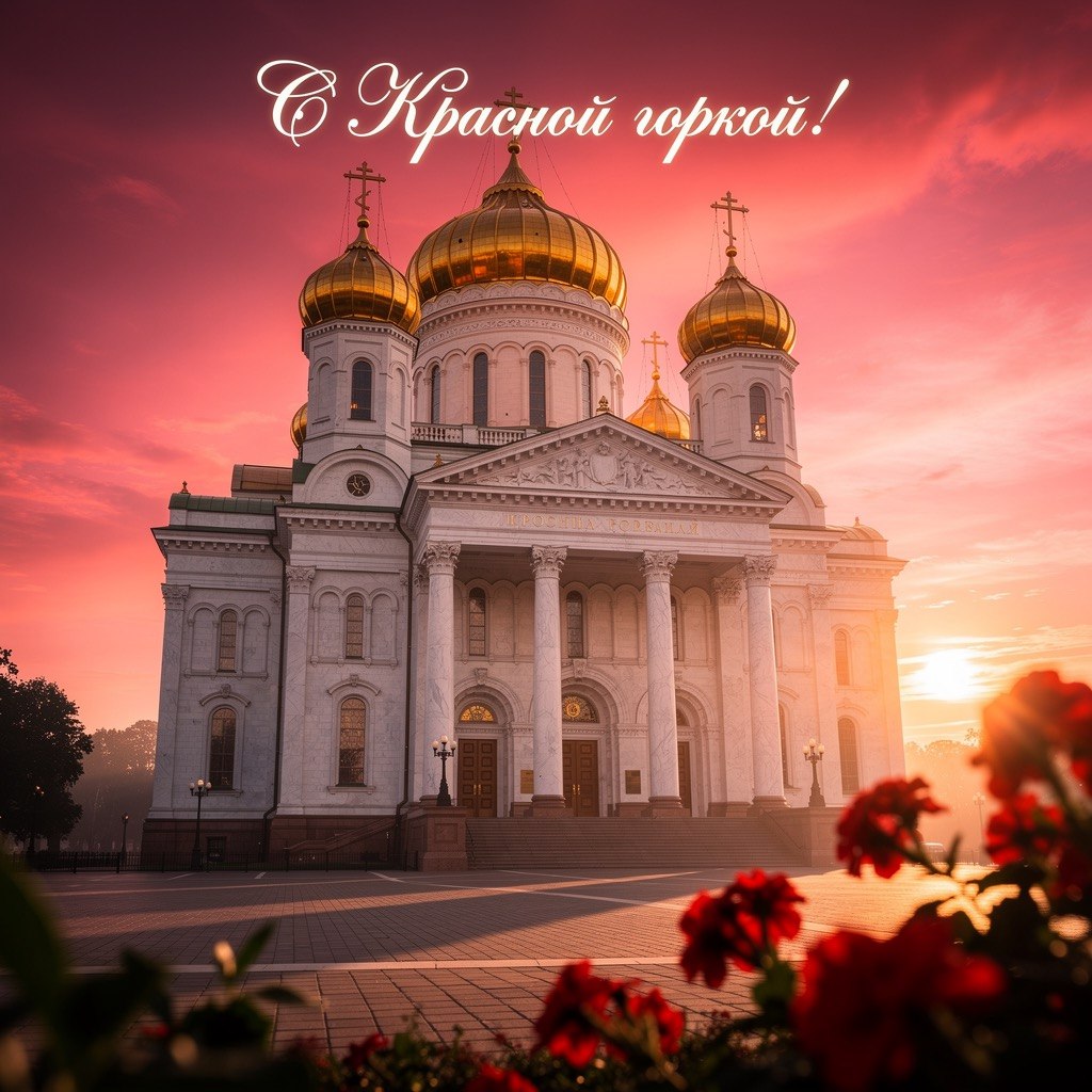Открытка с Красной горкой