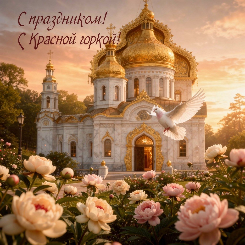Открытка с Красной горкой