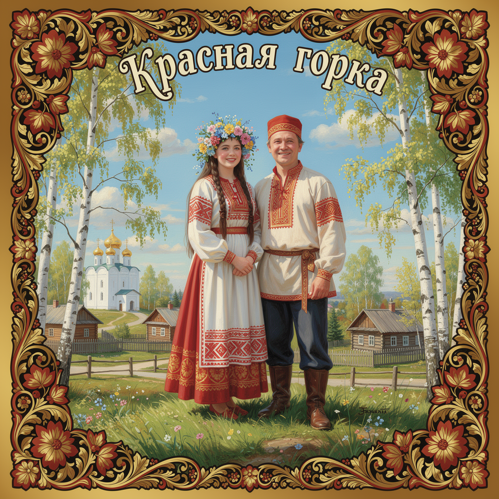 Открытка с Красной горкой