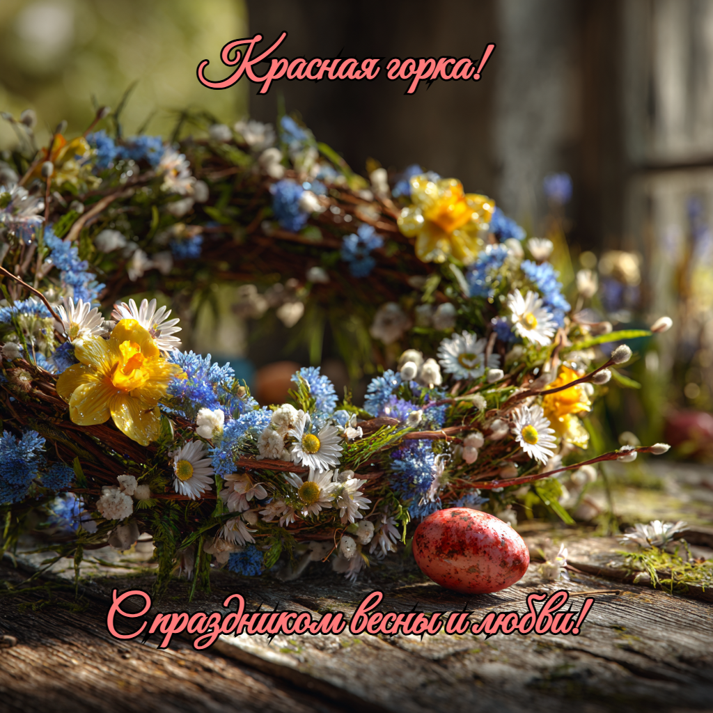 Открытка с Красной горкой