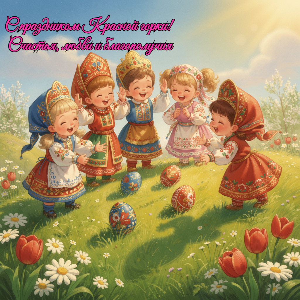 Открытка с Красной горкой