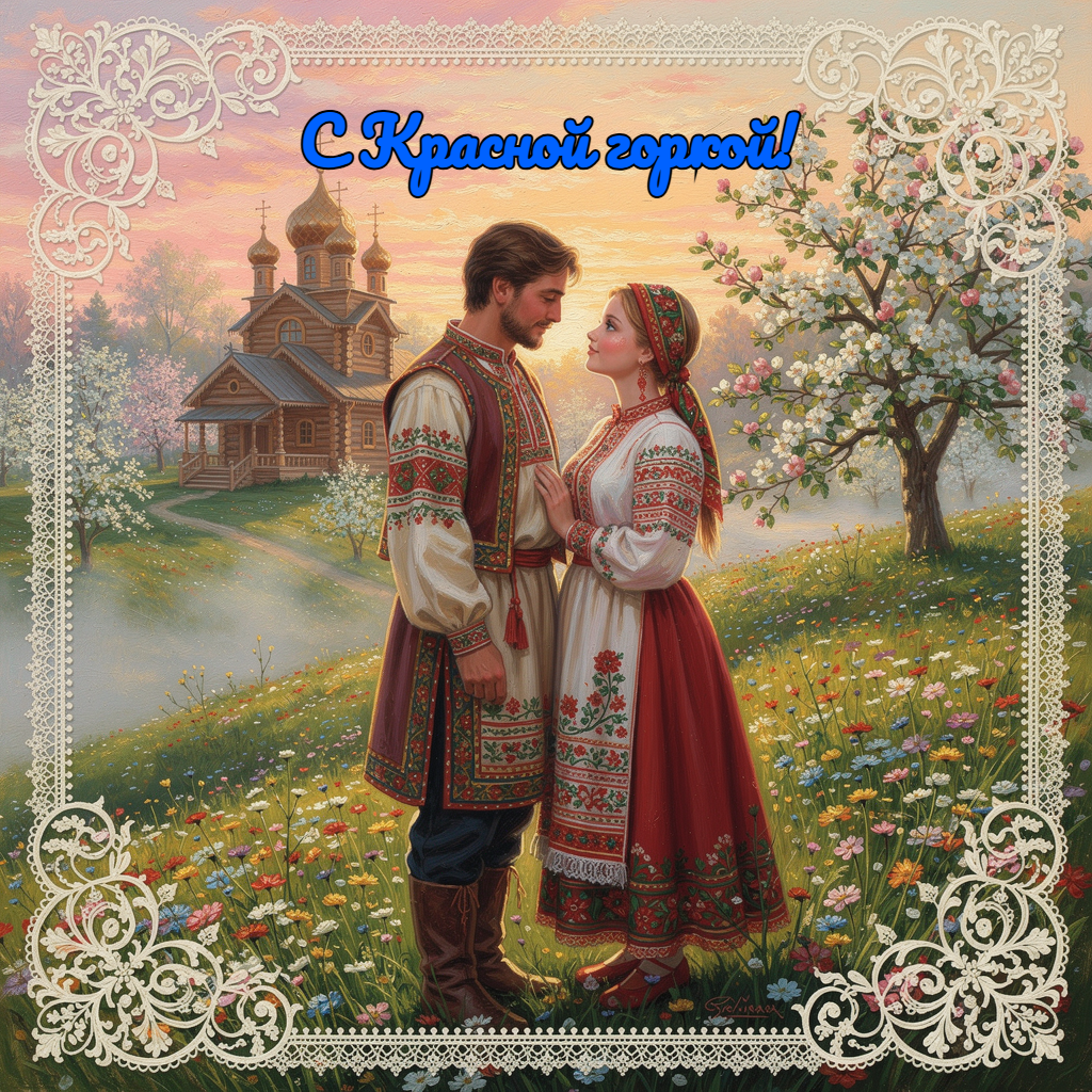 Открытка с Красной горкой
