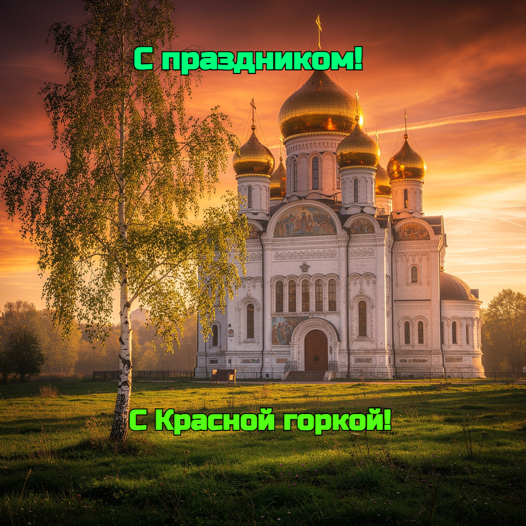 Открытка с Красной горкой