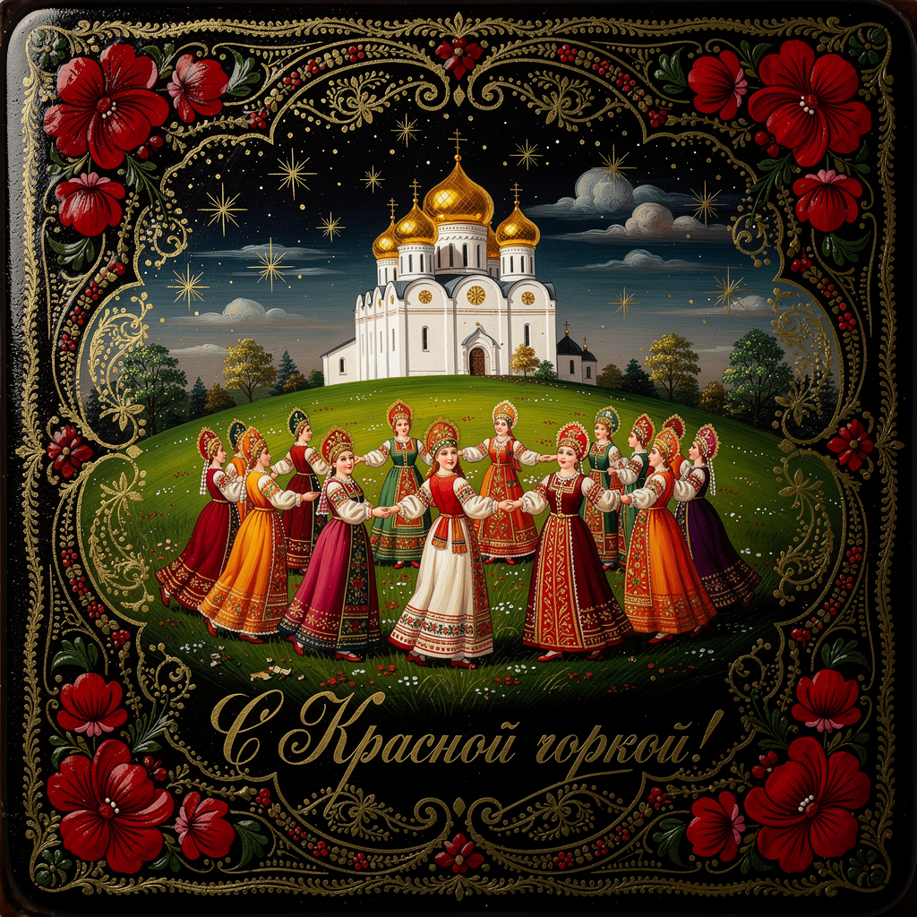 Открытка с Красной горкой