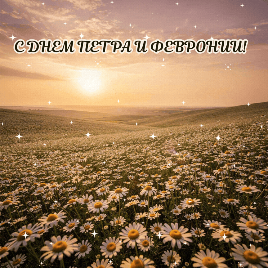 Открытка с Днем Петра и Февронии Муромских