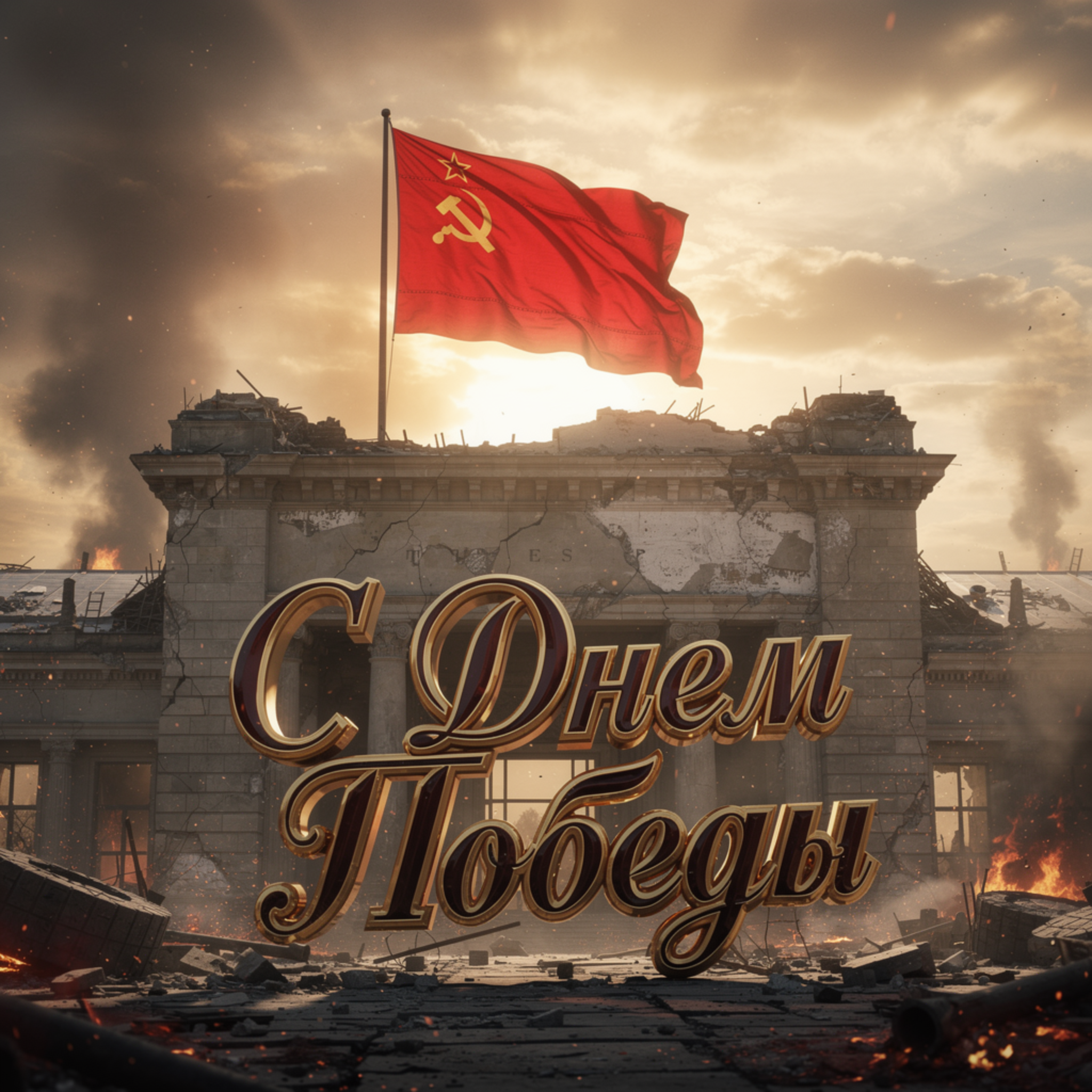 Открытка с Днем Победы