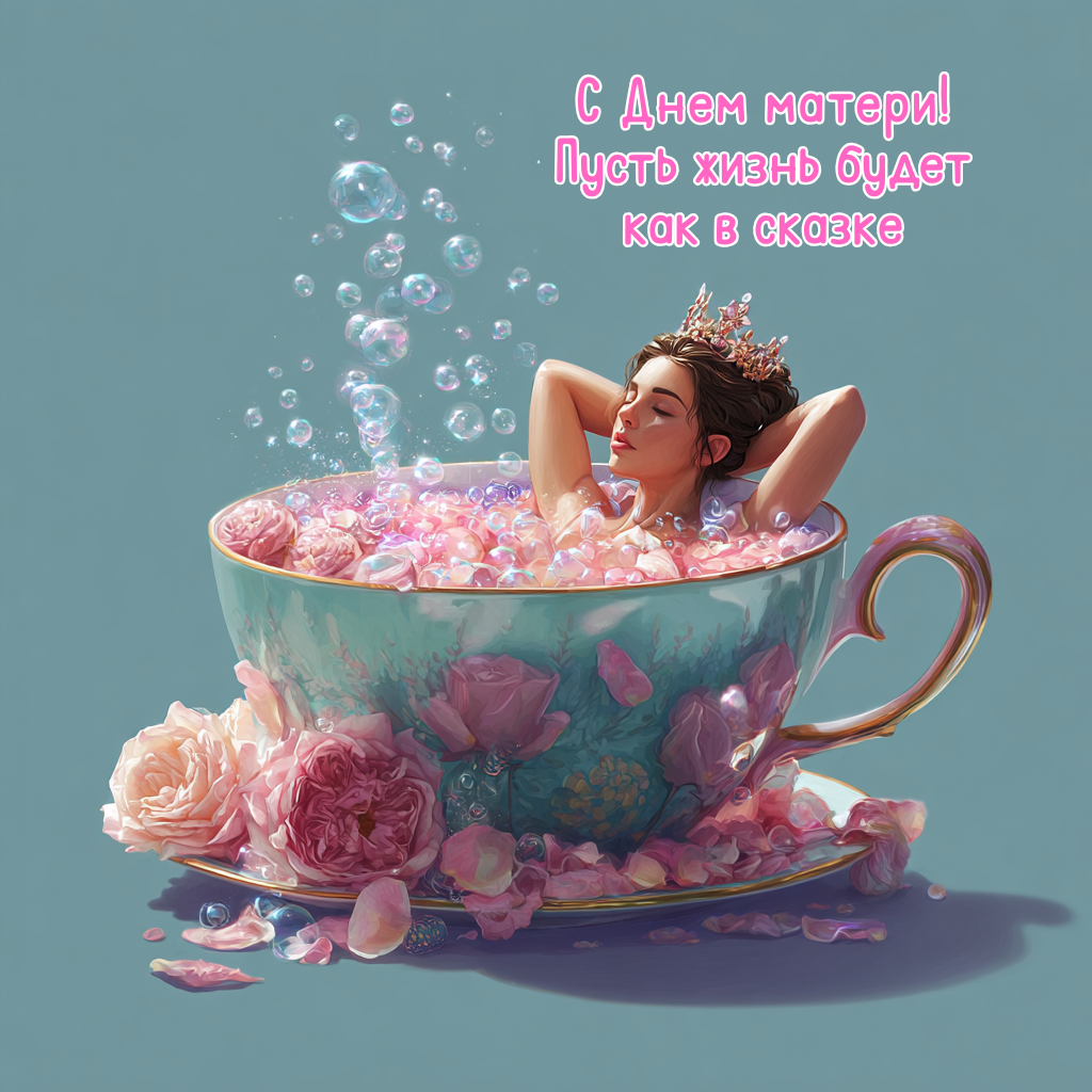 Забавная открытка с Днем матери