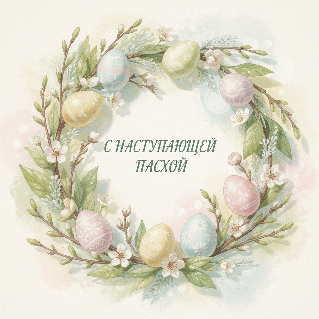 С наступающей Пасхой, красивые открытки