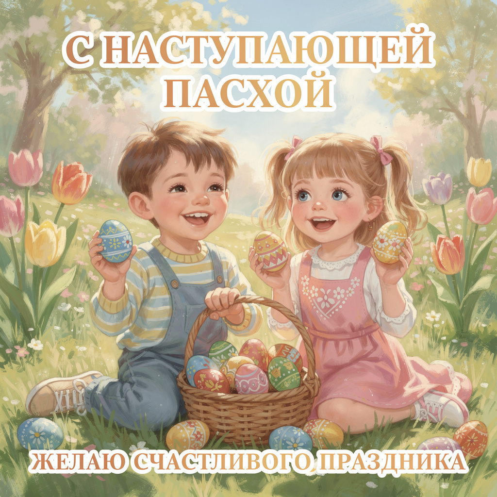 С наступающей Пасхой, красивые открытки