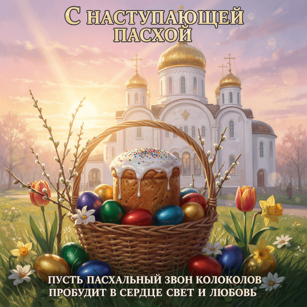 С наступающей Пасхой, красивые открытки