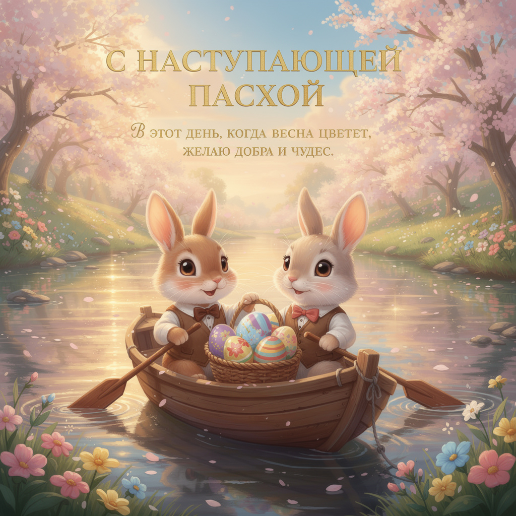 С наступающей Пасхой, красивые открытки