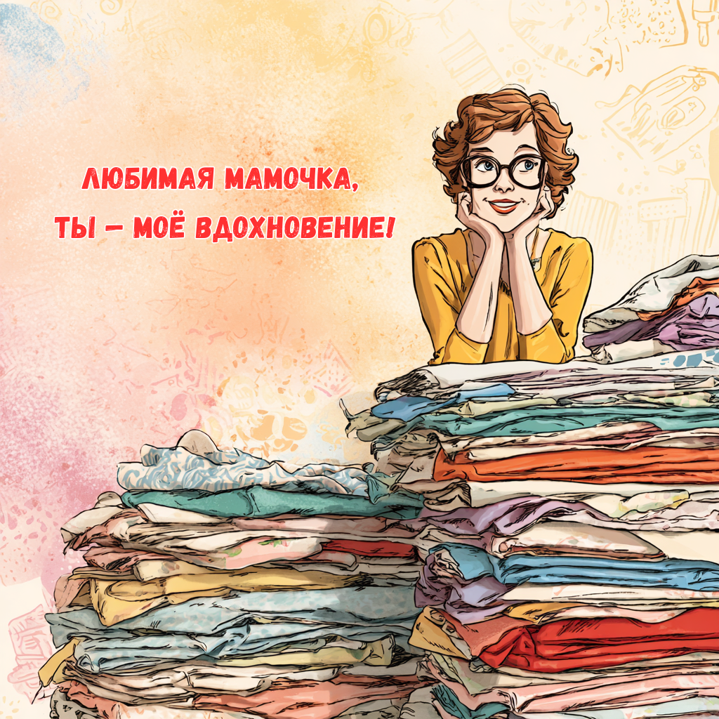 Забавная открытка с Днем матери