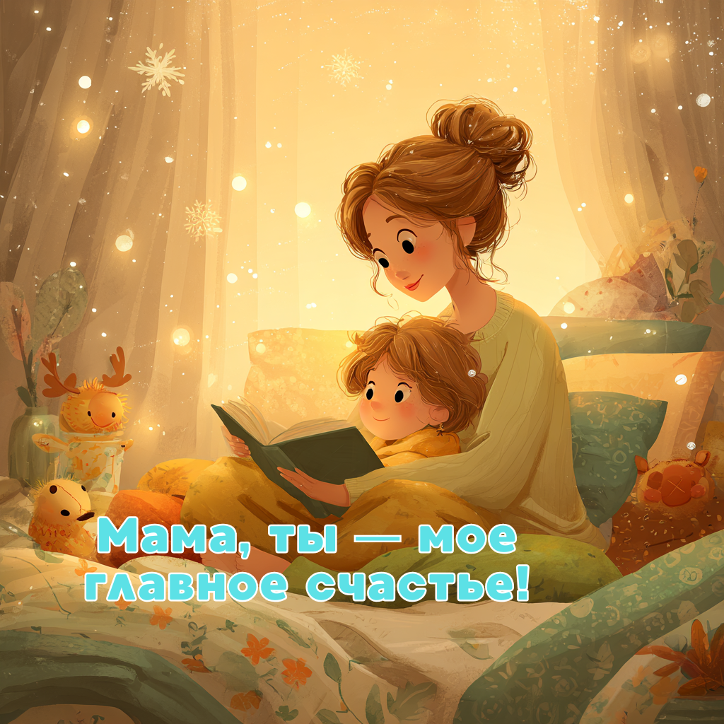 Милая открытка ко Дню матери