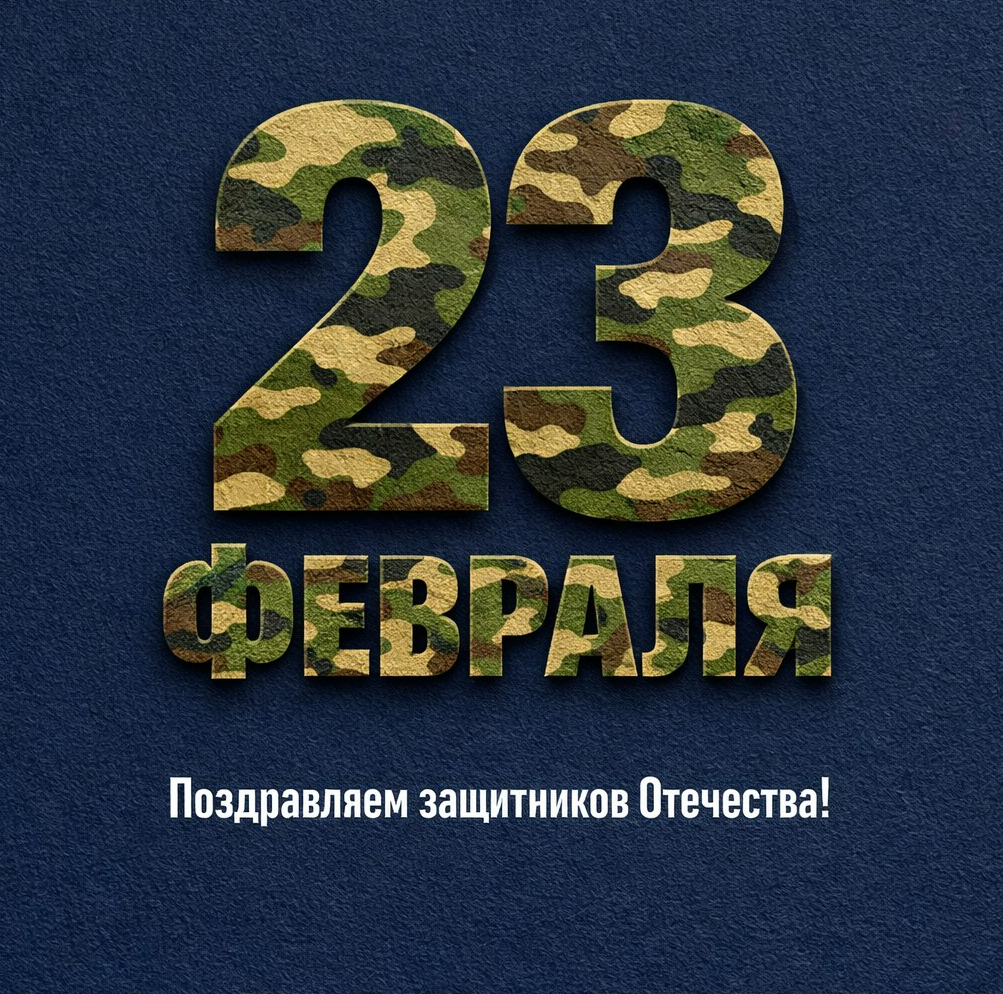 Открытка с 23 февраля — оригинальное пожелание своими словами для мужского коллектива