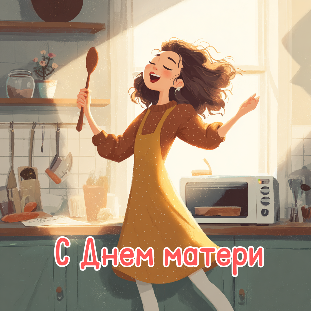 Милая открытка ко Дню матери