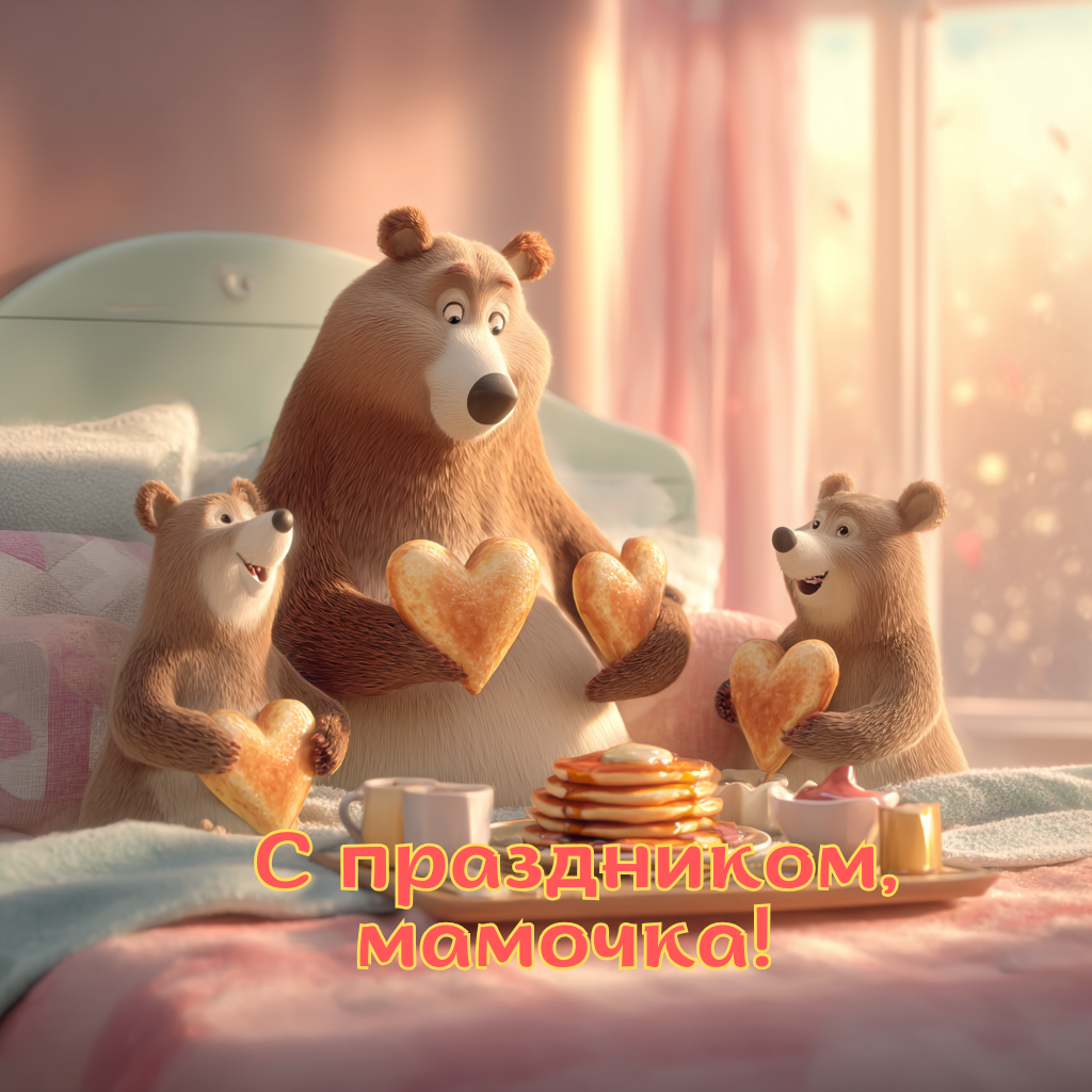 Смешная открытка с Днем матери