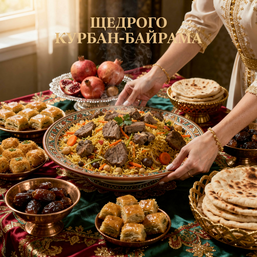 С Курбан-байрамом, красивые открытки и поздравления