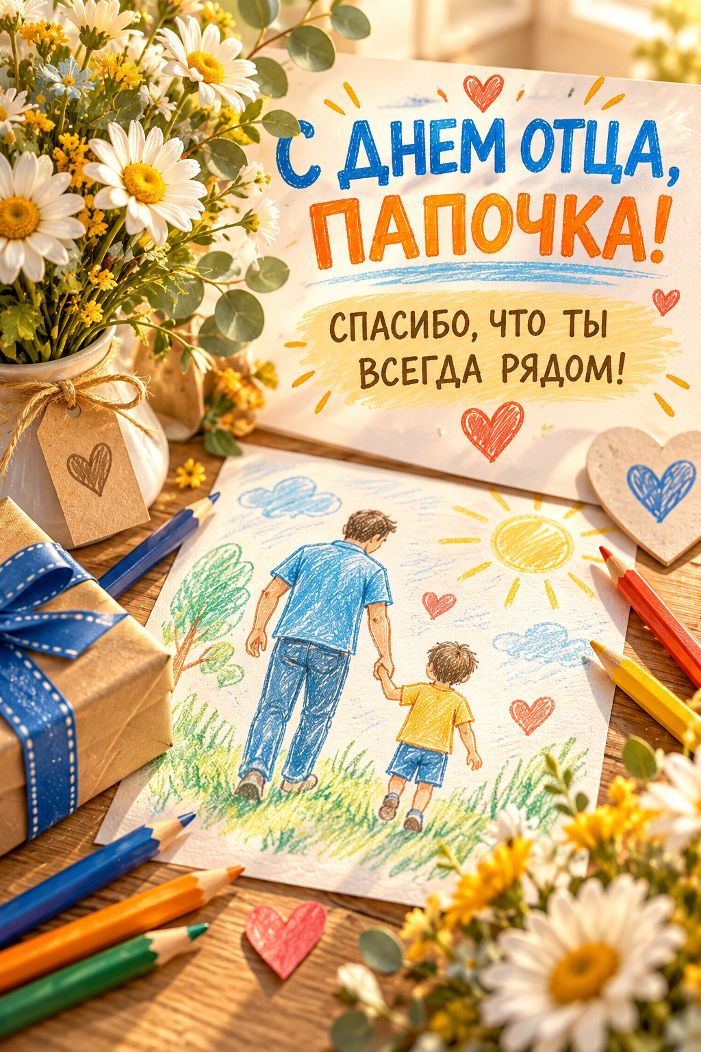Открытка с Днем отца