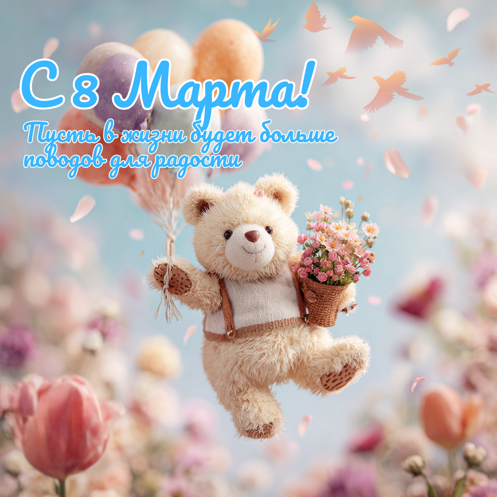 Прикольная картинка в Женский день 8 марта — пусть в жизни будет больше праздников  