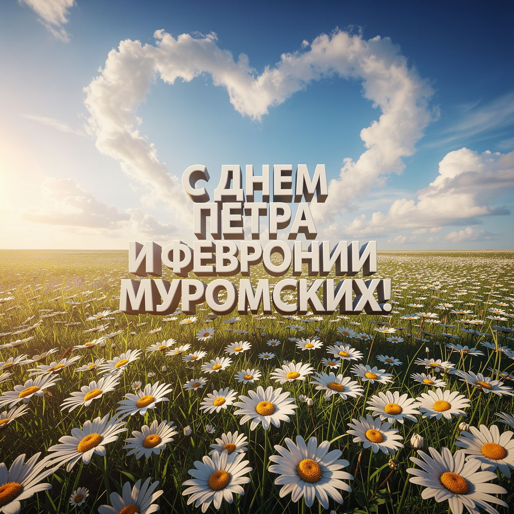 Открытка с Днем Петра и Февронии Муромских