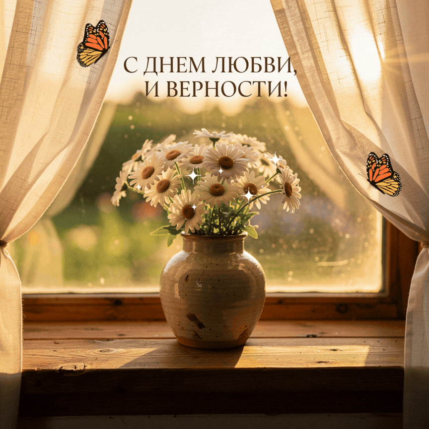 Открытка с Днем Петра и Февронии Муромских