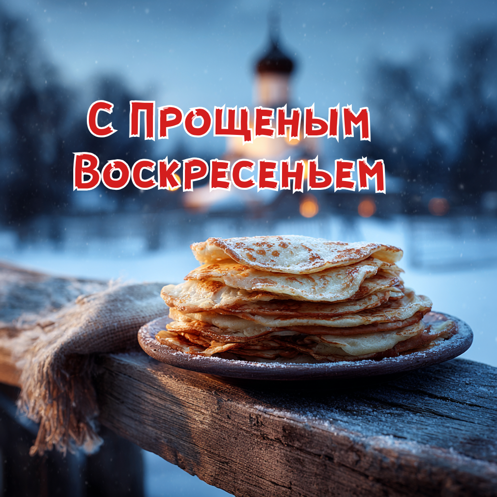 Прощеное воскресенье 22 февраля — душевная картинка с пожеланием мира в душе