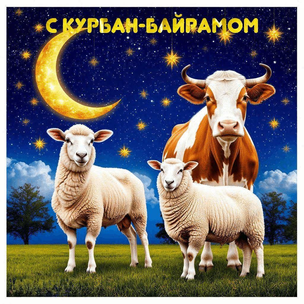 С Курбан-байрамом, красивые открытки и поздравления