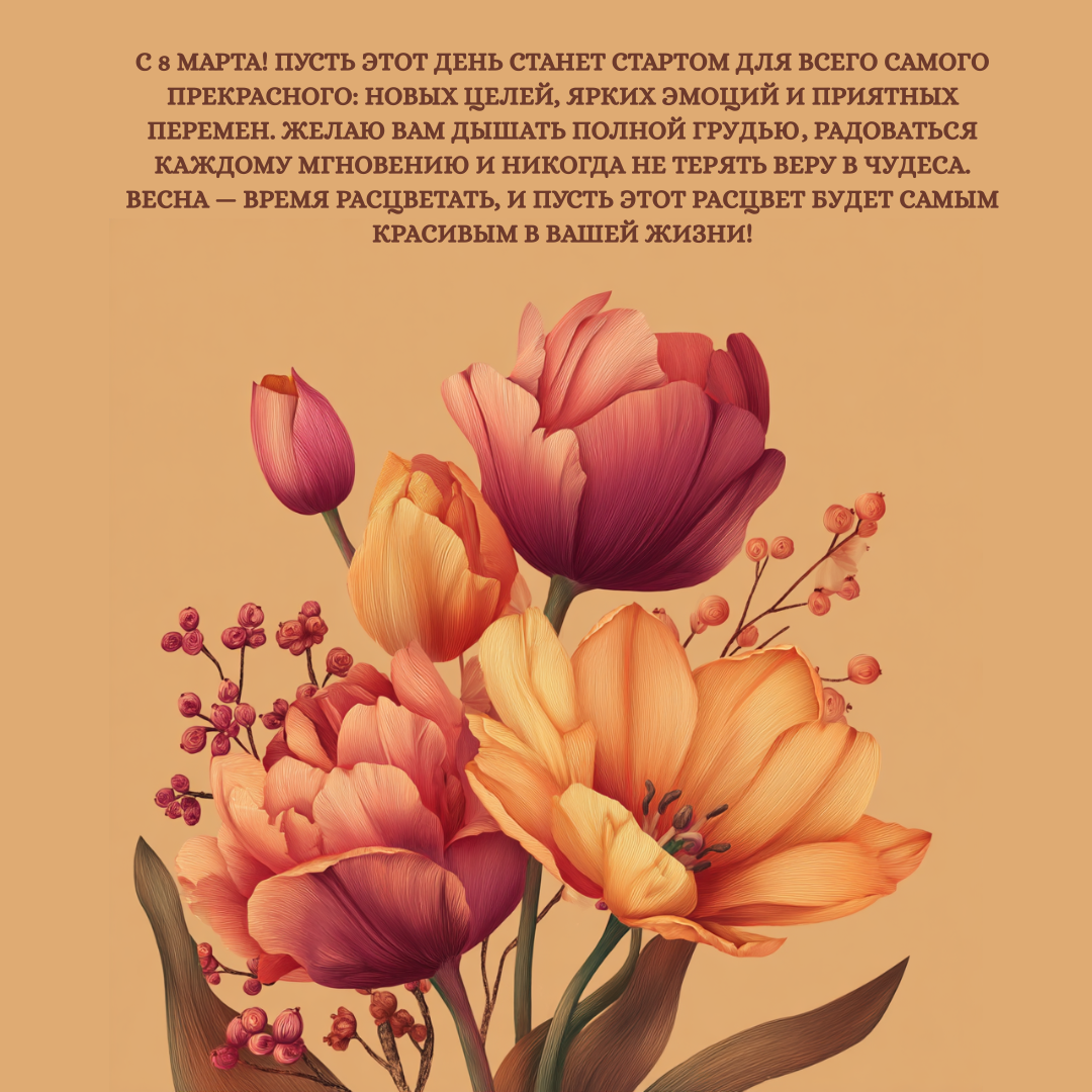 Открытка с 8 Марта