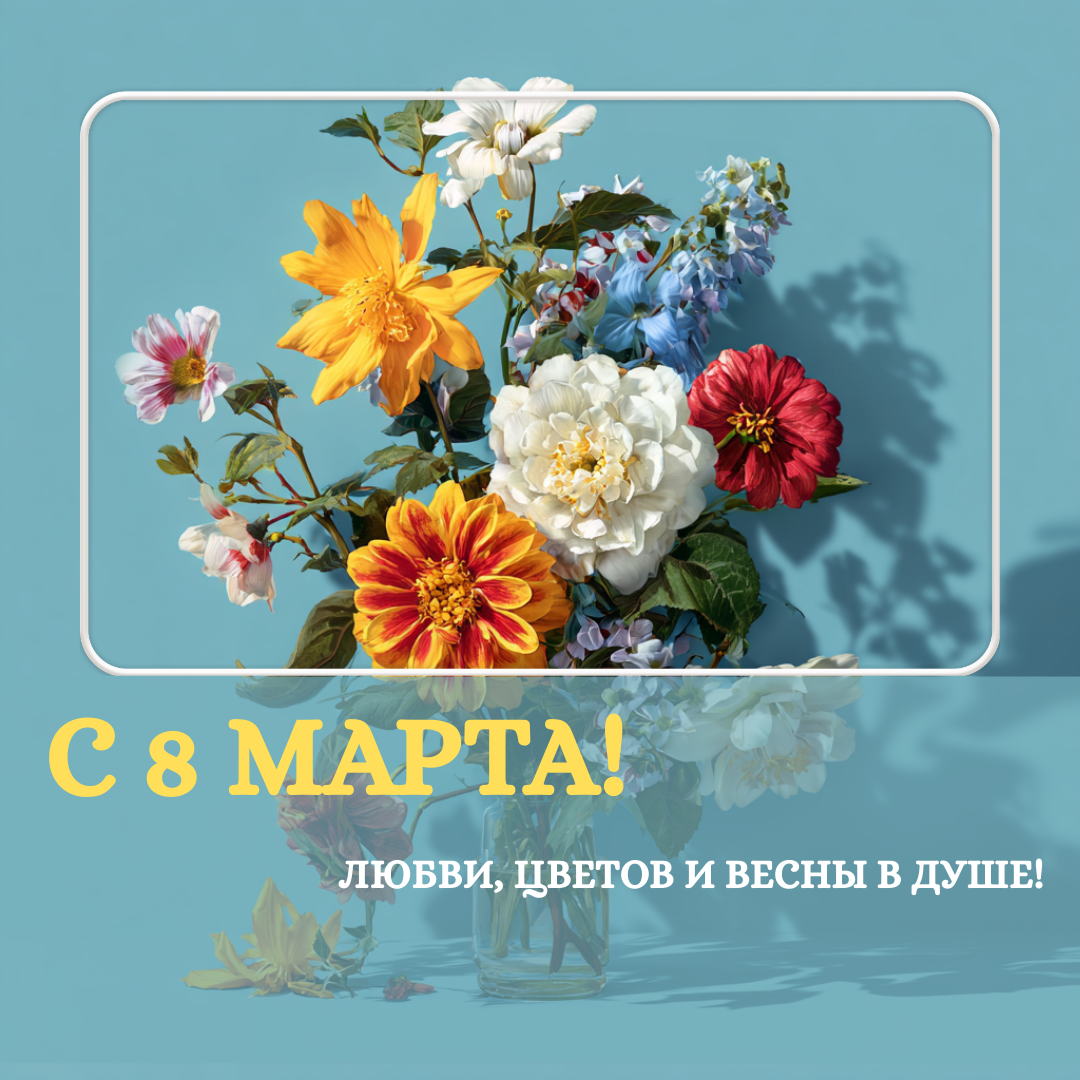 Открытка с 8 Марта
