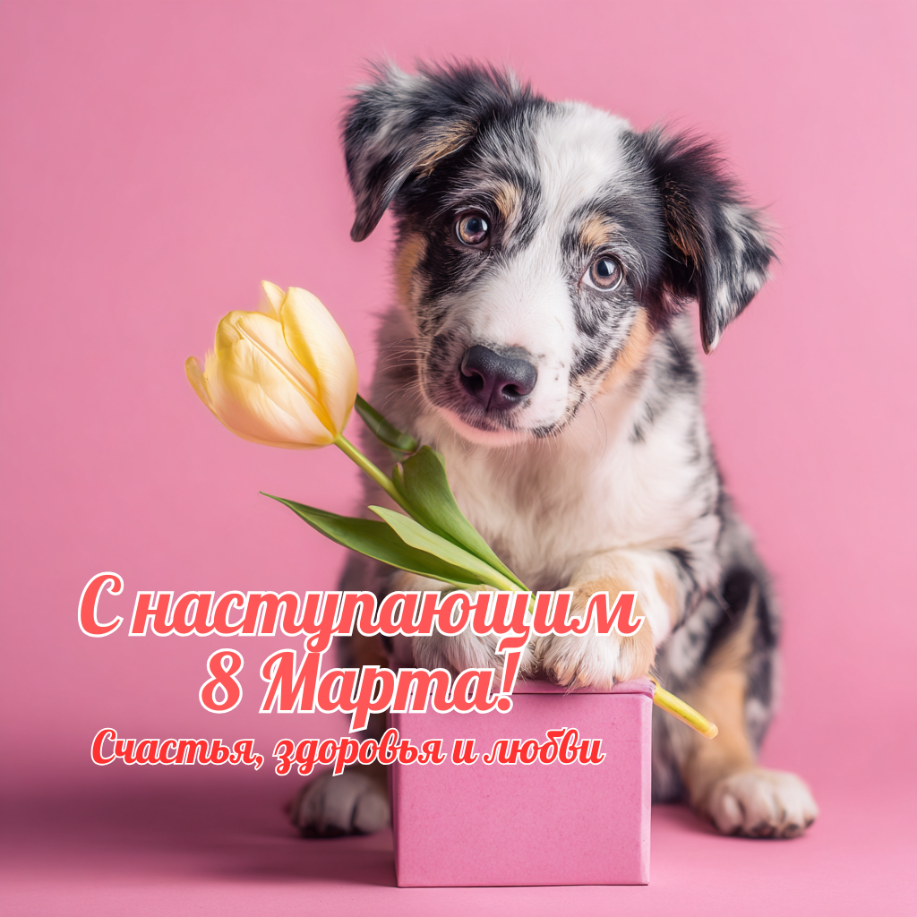 Цветная открытка с наступающим 8 марта — скачать бесплатно и отправить маме и бабушке 