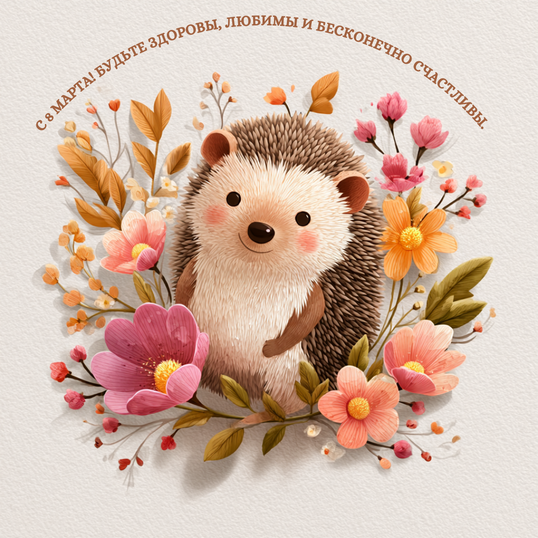 Открытка с 8 Марта