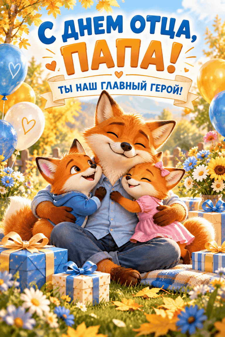 Открытка с Днем отца