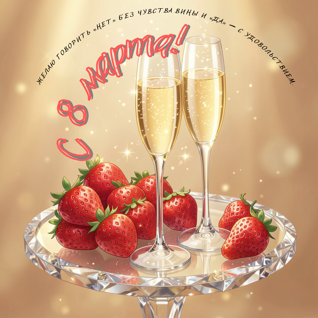 Открытка с 8 Марта