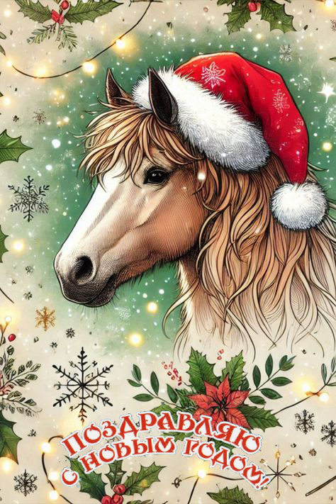 С Новым годом 2026, с годом Лошади