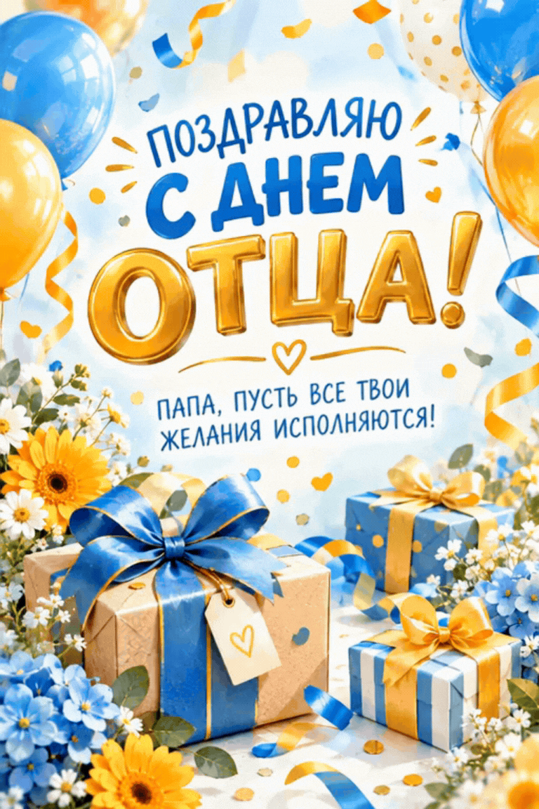 Открытка с Днем отца