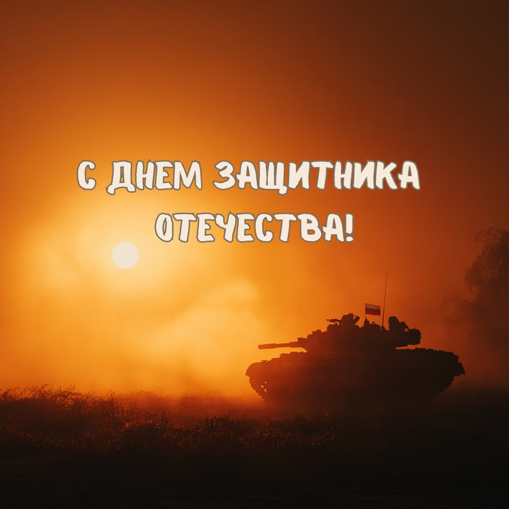 С Днем защитника Отечества — открытка партнерам: крепких договоренностей и результата