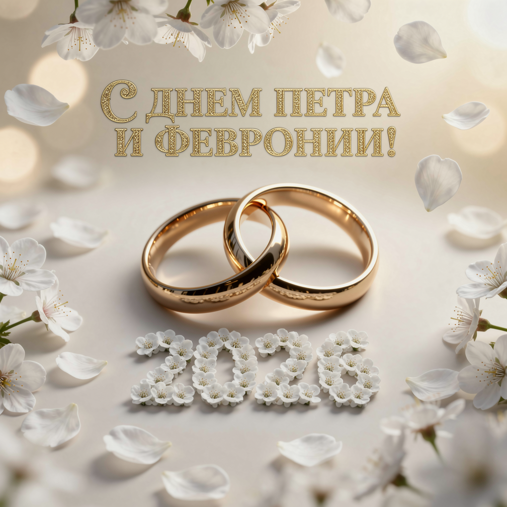 Открытка с Днем Петра и Февронии Муромских