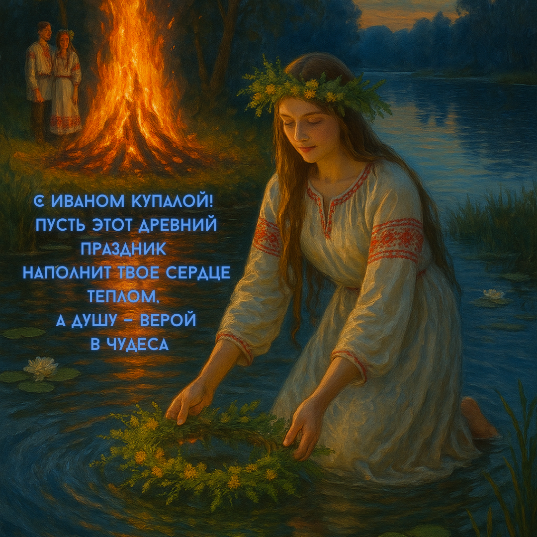 С Днем Ивана Купалы, открытки и гифки
