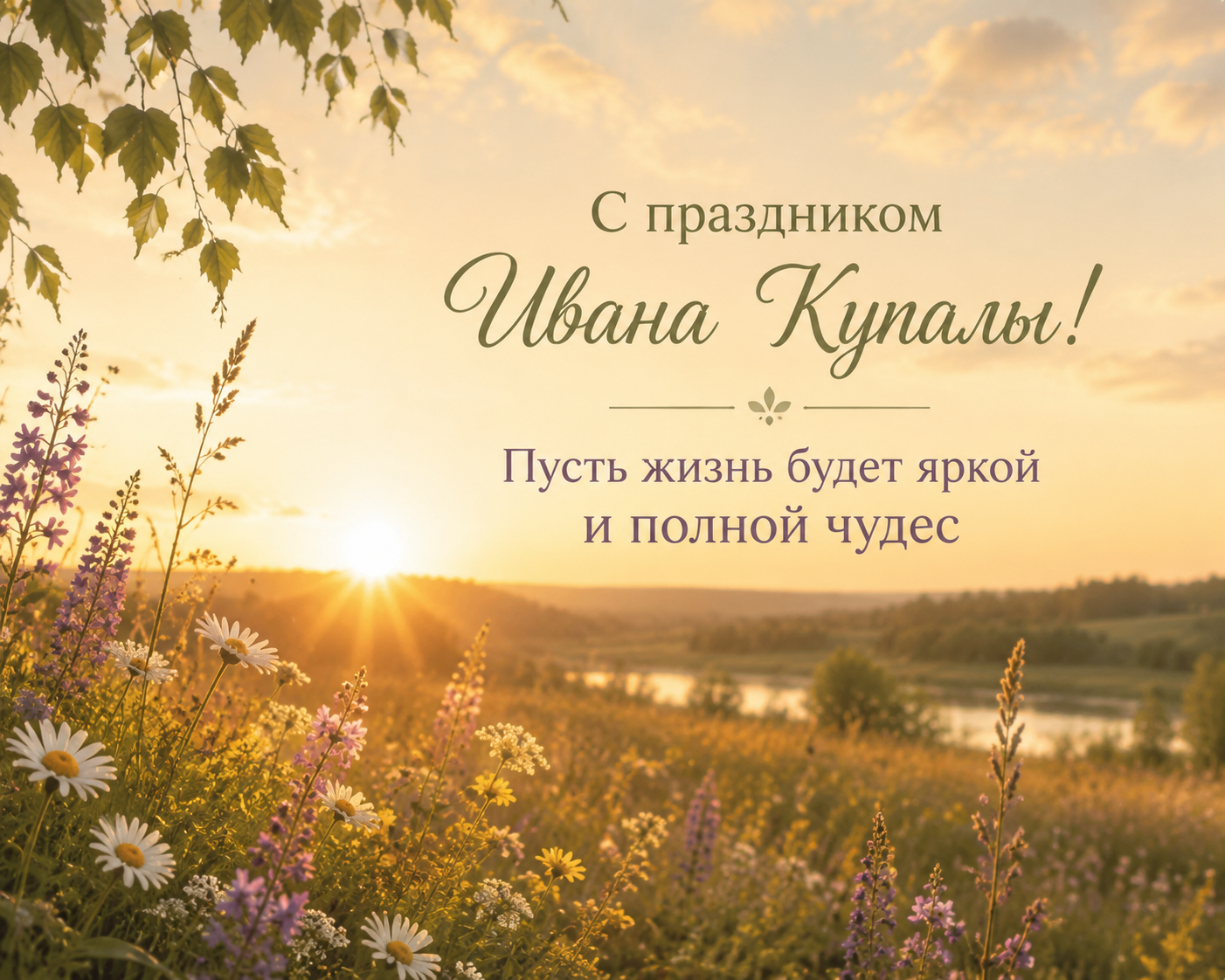 С Днем Ивана Купалы, открытки и гифки