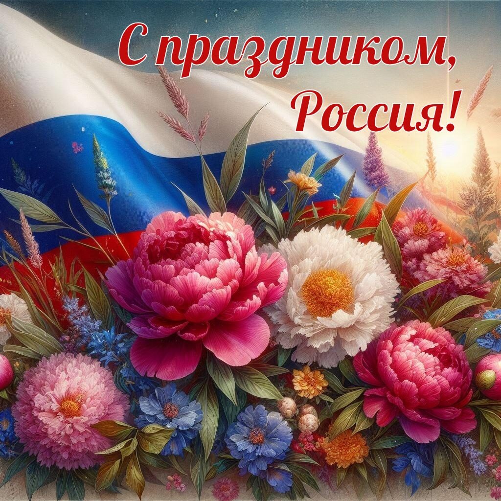 Открытка ко Дню России