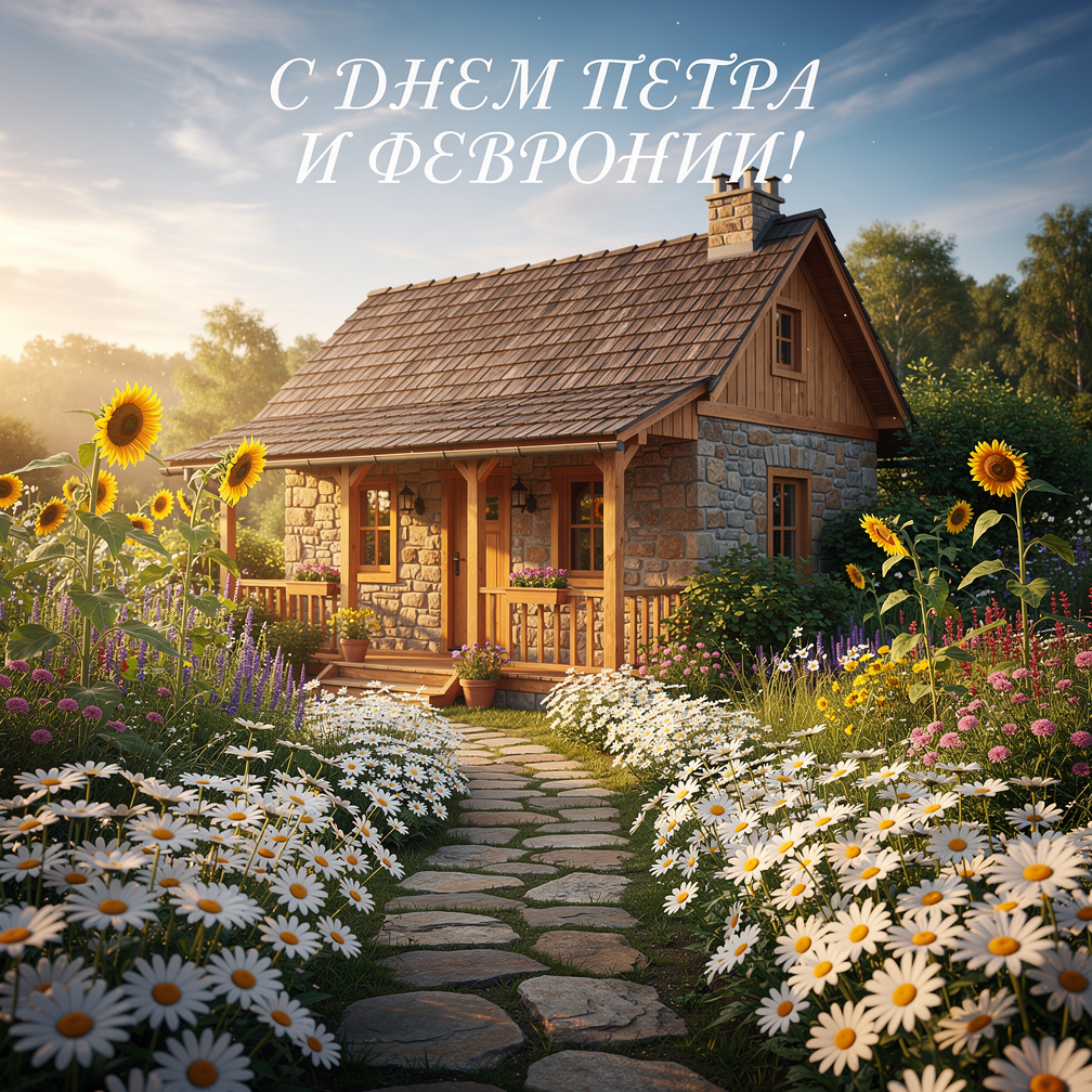 Открытка с Днем Петра и Февронии Муромских