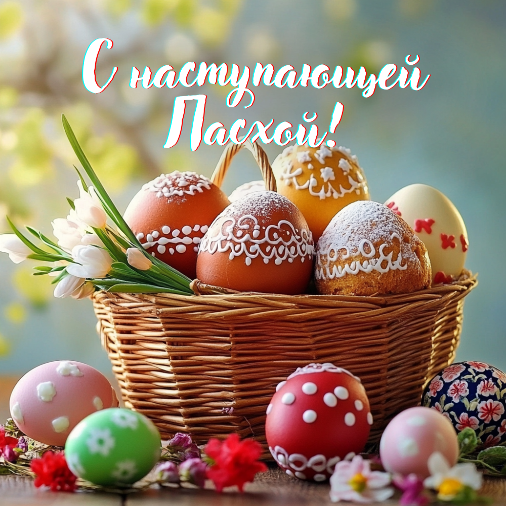 Открытка на Пасху